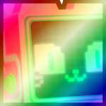 Shiny Rainbow Huge Arcade Cat