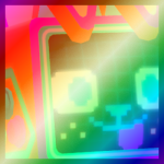 Shiny Rainbow Huge Arcade Dog