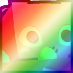 Shiny Rainbow Huge Basket Bunny