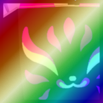 Shiny Rainbow Huge Black Hole Kitsune