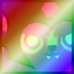Shiny Rainbow Huge Blazing Bat