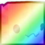 Shiny Rainbow Huge Blurred Axolotl