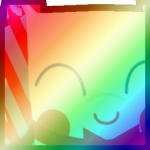 Shiny Rainbow Huge Candycane