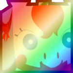 Shiny Rainbow Huge Candycane Unicorn