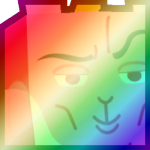 Shiny Rainbow Huge Chad Bunny