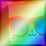 Shiny Rainbow Huge Chill Cat