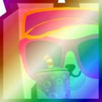 Shiny Rainbow Huge Chill Polar Bear