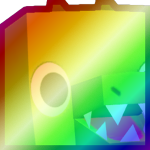 Shiny Rainbow Huge Crocodile