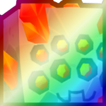 Shiny Rainbow Huge Crystal Spider