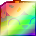 Shiny Rainbow Huge Cupcake
