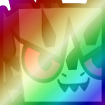 Shiny Rainbow Huge Dark Dragon