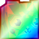 Shiny Rainbow Huge Diamond Bunny