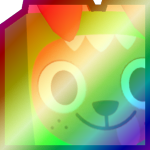Shiny Rainbow Huge Dino Dog