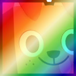 Shiny Rainbow Huge Dog