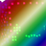 Shiny Rainbow Huge Dot Matrix Axolotl