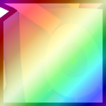 Shiny Rainbow Huge Easter Angelus