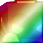 Shiny Rainbow Huge Easter Dominus