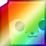 Shiny Rainbow Huge Easter Fox