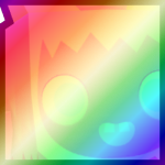 Shiny Rainbow Huge Easter Yeti