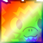 Shiny Rainbow Huge Electric Dino