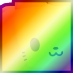 Shiny Rainbow Huge Emoji Cat
