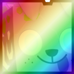 Shiny Rainbow Huge Enchanted Dog