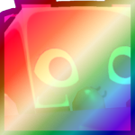 Shiny Rainbow Huge Evolved Basket Bunny