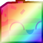 Shiny Rainbow Huge Evolved Cupcake
