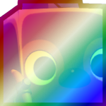Shiny Rainbow Huge Evolved Mining Penguin