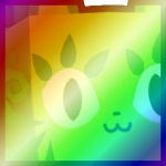 Shiny Rainbow Huge Fiddlefern Cat
