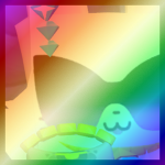 Shiny Rainbow Huge Flex Fluffy Cat