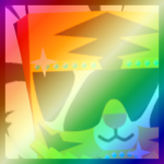 Shiny Rainbow Huge Flex Tiger