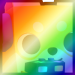 Shiny Rainbow Huge Gamer Shiba