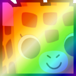 Shiny Rainbow Huge Giraffe