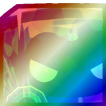 Shiny Rainbow Huge Glass Dominus