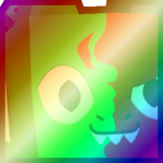 Shiny Rainbow Huge Good vs Evil Dragon