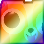 Shiny Rainbow Huge Googly Corgi