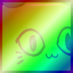 Shiny Rainbow Huge Green Balloon Cat