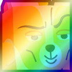 Shiny Rainbow Huge Gym Corgi