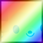 Shiny Rainbow Huge Holiday Hedgehog