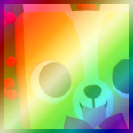 Shiny Rainbow Huge Holly Corgi