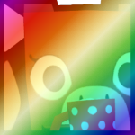Shiny Rainbow Huge Hot Cocoa Cow