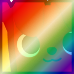 Shiny Rainbow Huge Hot Dog