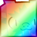 Shiny Rainbow Huge Ice Snake