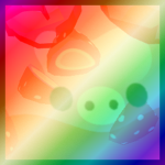Shiny Rainbow Huge Jelly Piggy