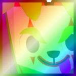 Shiny Rainbow Huge Jester Dog