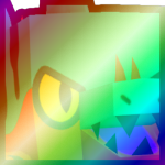 Shiny Rainbow Huge Jurassic Crocodile
