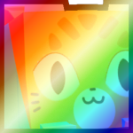 Shiny Rainbow Huge Keyboard Cat