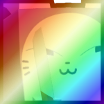 Shiny Rainbow Huge Knife Cat