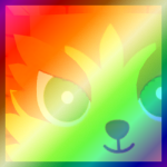 Shiny Rainbow Huge Leafstorm Wolf